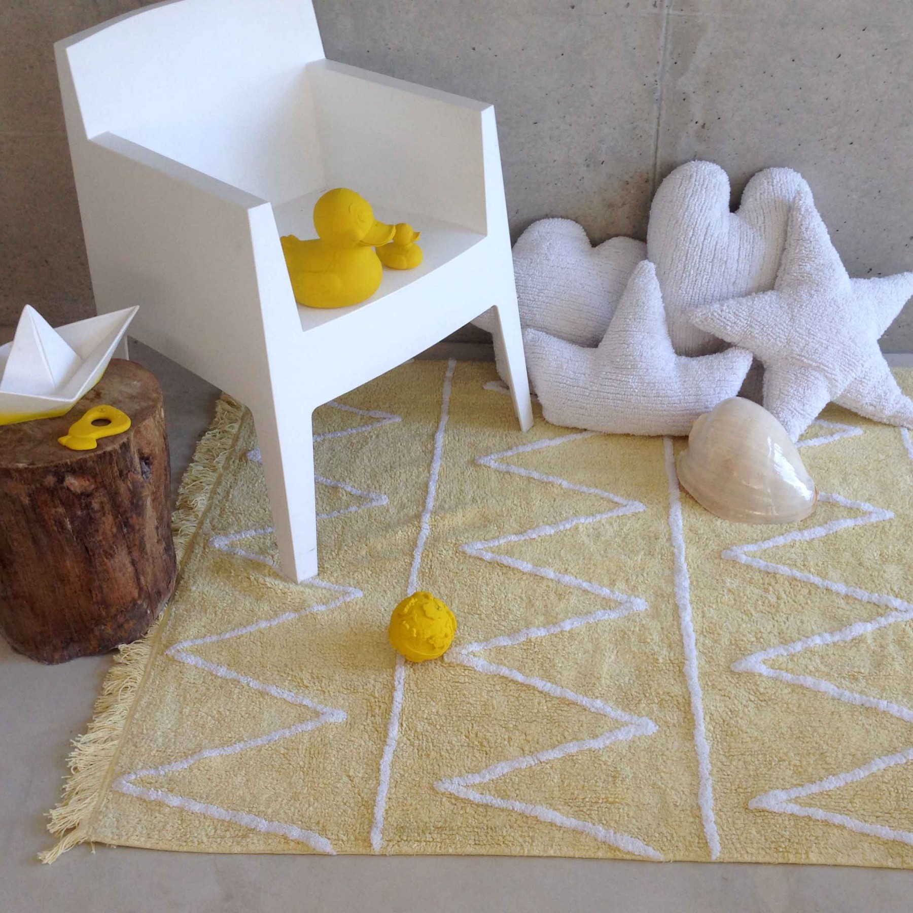 CUSHION STAR WHITE